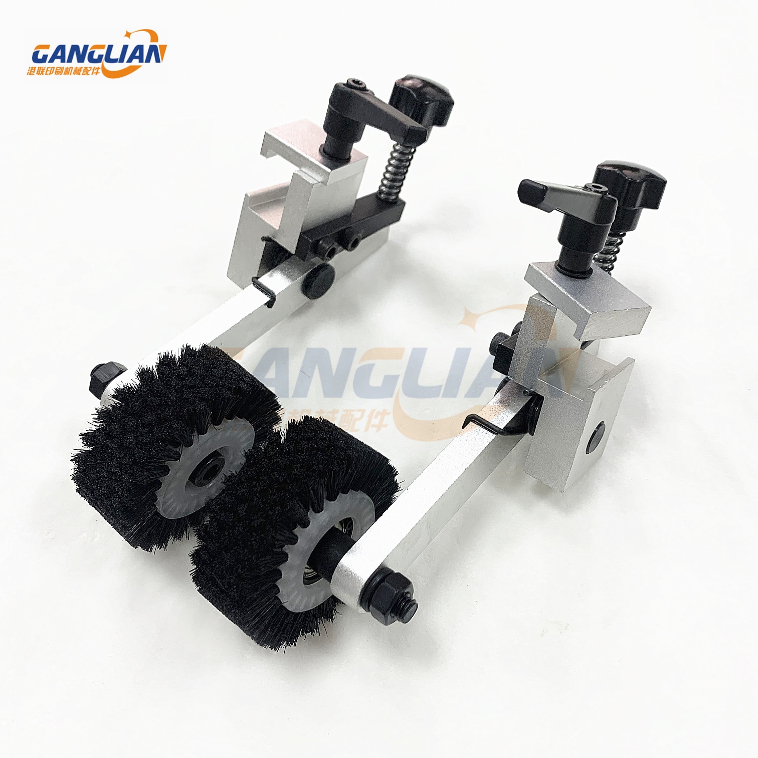 1 Pair Die Cutting Machine Rubber Wheel Assembly Brush Wheel Assembly: Black Brush Ass.