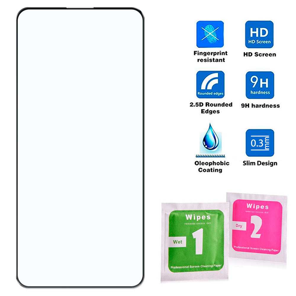 Zwarte Rand Gehard Glas Compatibel Met Xiaomi Mi 11 Lite 5G Platte 9D 9H Screen Protector Front Cover schokbestendig