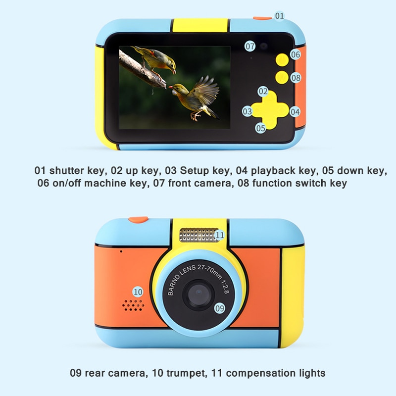 Instant Camera For Children Camera 1920x1080P Digital Camera For Kids Instant Print Camera Birthday For Girl Boy