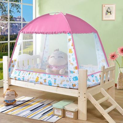 Baby Kids Play tent with Mosquito Net Large Play House Toys for Children Princess castal Indoor Outdoor Folding Tent ZP020: pink