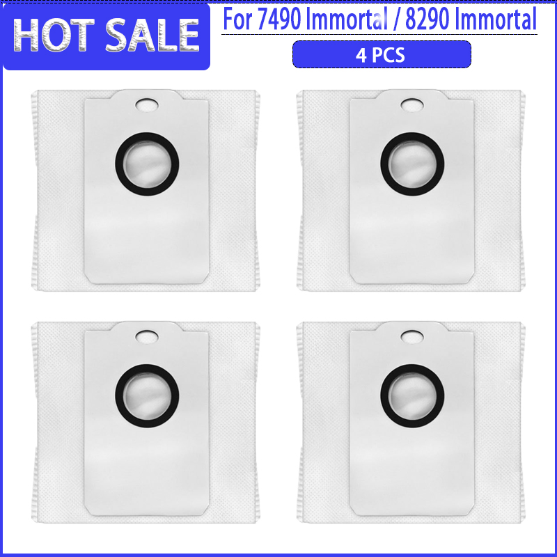 Main Side Brush HEPA Filter Mops For For Cecotec Conga 7490 Immortal / 8290 Immortal Vacuum Cleaner Accessories: Dark Khaki
