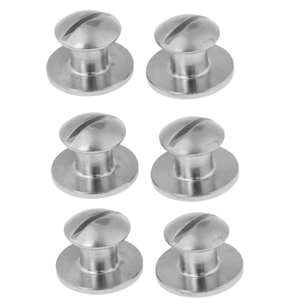 6 Stuks Tech Scuba Duiken Duiker Bcd Backplate Boek Schroef Montage Hardware
