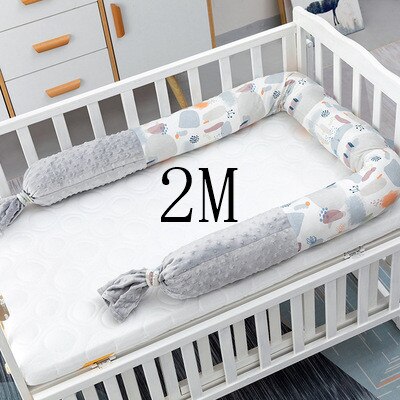 Baby crib, bed, soft package bedding, baby bed, toddler ham sausage fence, children's pure cotton anti-fall anti-collision strip: 2