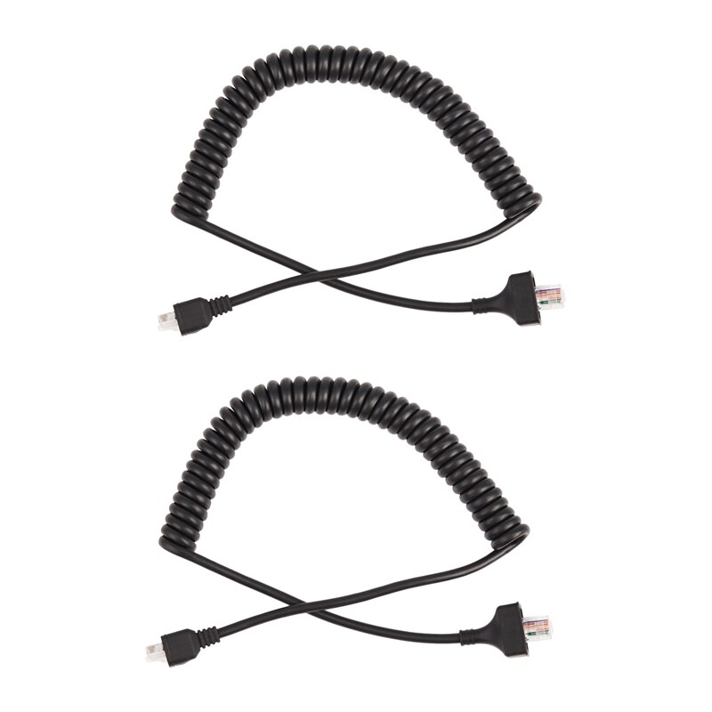 2x 8 poliges ersatz-lautsprecher-/mikrofonkabel für kenwood tk -868g, tk -768g, tk -862g, tk -271a, tm -471a, tk -760 funkgeräte