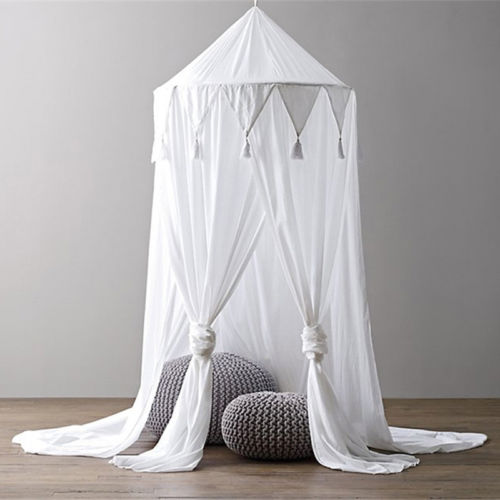 Children Baby Mosquito Net Dome Bed Mantle Canopy Bed Cover Mosquito Net Bedding Round Cotton Mosquito Net