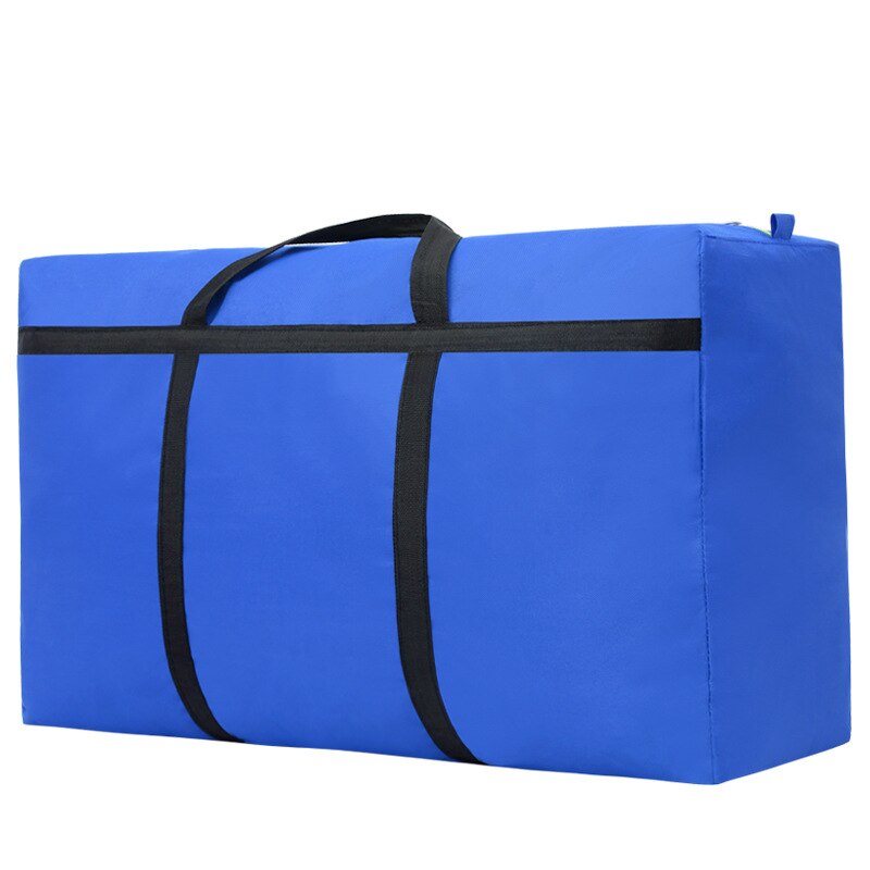 Wasserdichte Tragbare Große Kapazität Decke Tasche robust ziehen um Tasche Oxford Tuch Dicke extra Große Leinwand gewebte Tasche 75*48*28CM: Blau