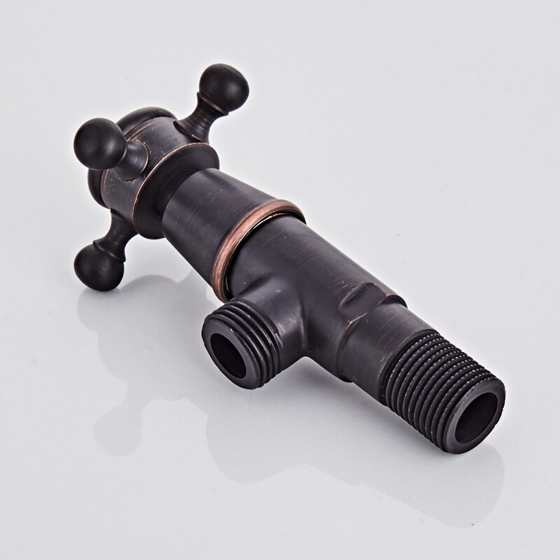 Full copper triangulation valve, cold and water stop valve, bathroom kitchen corner valve 4 points long switch general