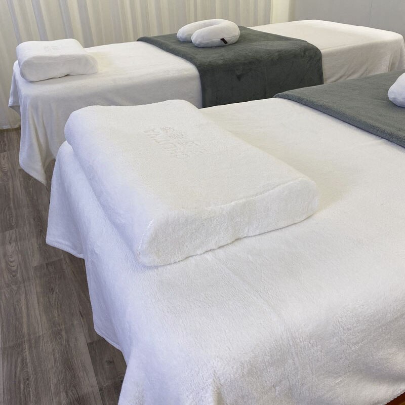 Massage Bed Enkel Laken Schoonheidssalon Pure Kleur Herfst En Winter Laken Huid Management Laken Met Gat