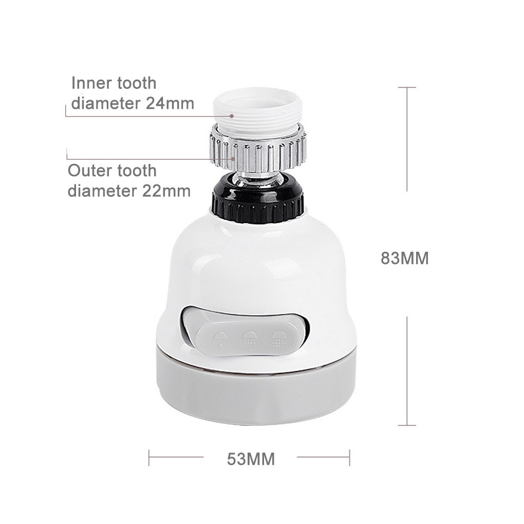 kitchen Faucet Aerator Nozzle Faucet Adapter Can Adjusting 360 Rotate Water Saving Movable Tap Head kichen Faucet