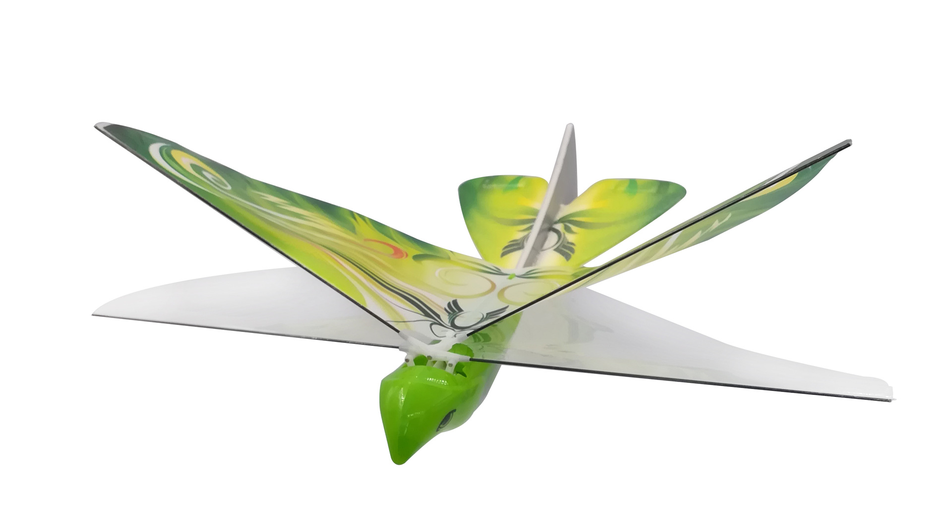 Jouet oiseau volant gratuit pour enfants, petit avion sans télécommande, opération Simple: green