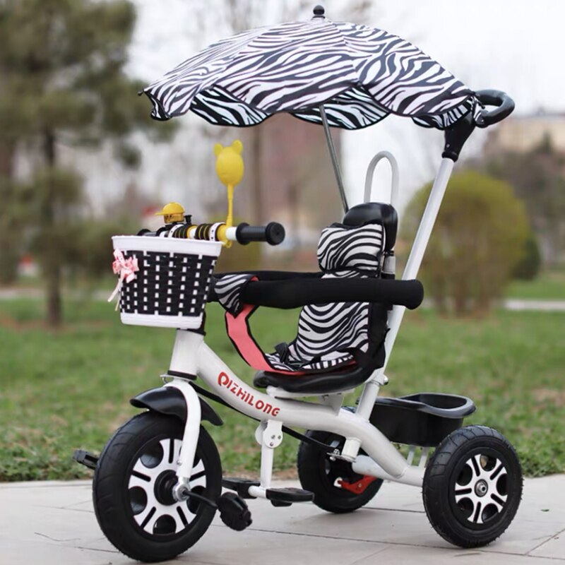 Cochecitos de tres ruedas para bebés y niños, caminantes de equilibrio de 1 a 5 años, 3C: White Canoby