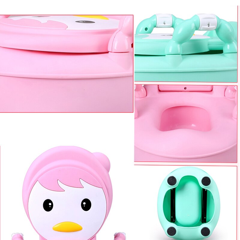 Grappig Pinguïn Baby Potje Voor Kinderen Plastic baby potties Mooie voor kinderen Voor Gratis Potje Borstel