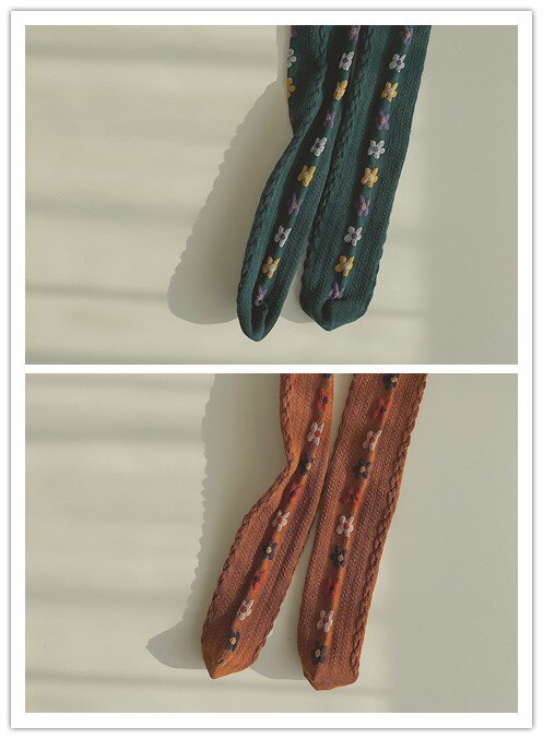 2Pairs Pack Voorjaar Kinderen Sokken Drie-Dimensionale Twist Bloemen Jongens En Meisjes In De Buis Sokken kinderen Stapel Sokken: 4