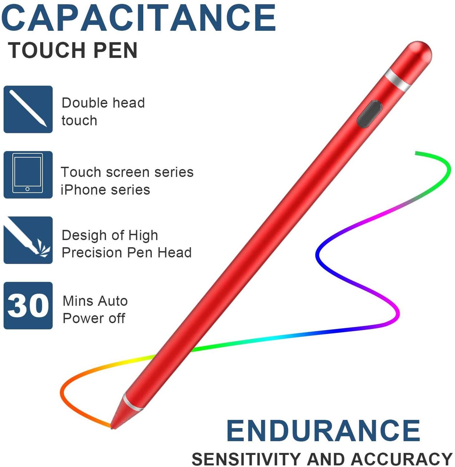 Lápiz táctil para Stylus Apple, lápiz para iPad, iPhone 6, 7, 8 Plus, X, XS, 11 Pro Max, Samsung, Huawei, Xiaomi, OPPO Vivo, Smartphone y tableta