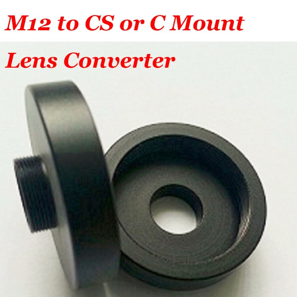 M12 naar CS of C Mount Lens Converter/Adapter Ring (M12-C-CS) Camera Ondersteuning