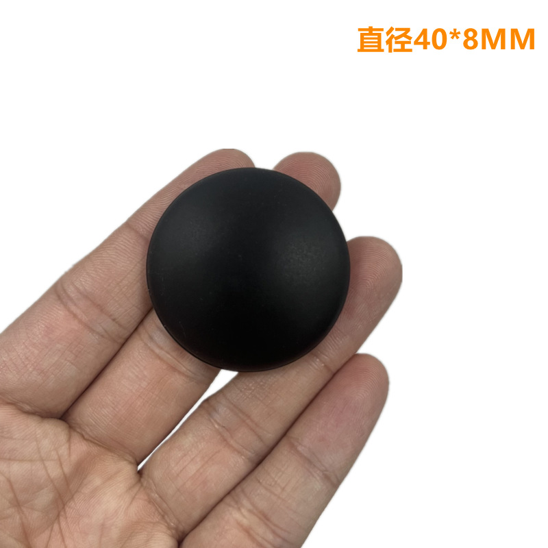 6/1pc Self Adhesive door stopper sticker invisible round Silicone Pad Door Handle Bumper Wall Shield Cushion Furniture Protector: L / GRAY