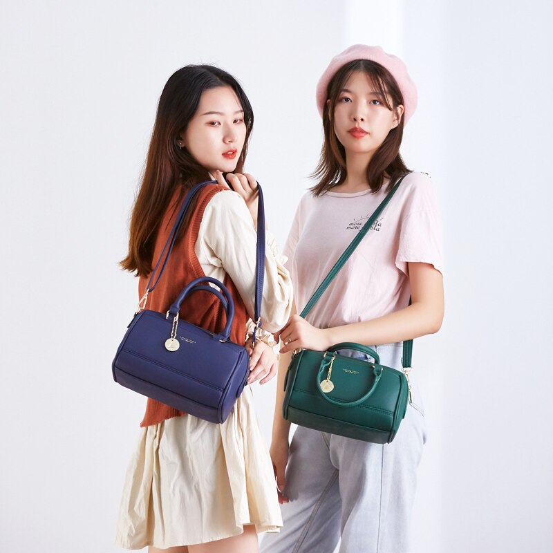 Boston Sac à main en cuir souple femme épaule bandoulière Sac de messager Bolsa Sac dames Long fourre-tout femmes Sac à main MEW