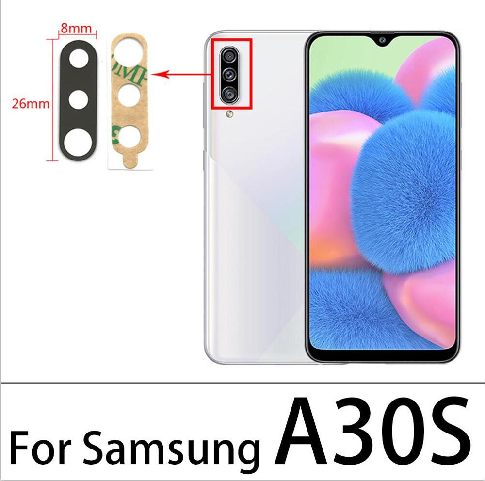 10 sztuk powrót szkło obiektywu aparatu z Ahesive dla Samsung A51 A21S A30S A50S A70S A31 A41 A71 M21 M31 S20 Plus Ultra fe uwaga 10Lite: A30S