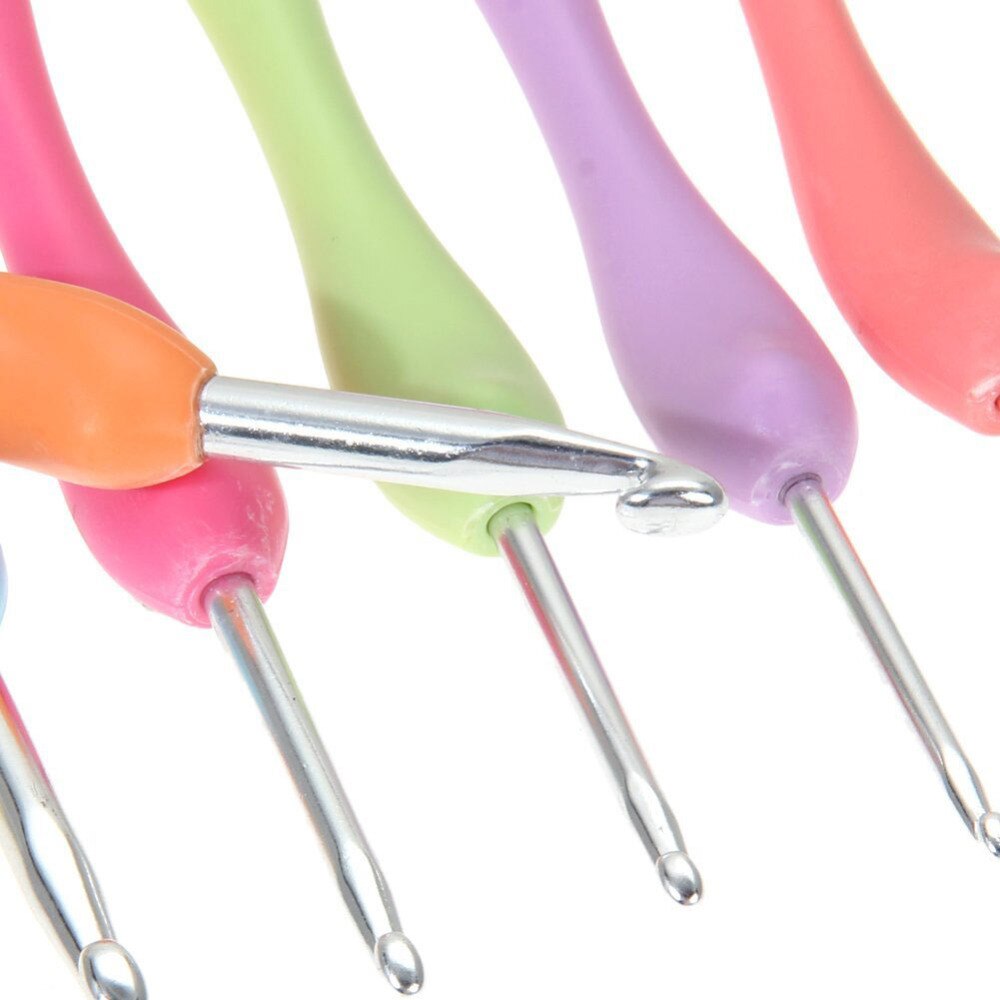 8 stk/set Naalden Aluminium Haaknaalden Naalden Knit Weave Craft Garen Naaien Gereedschap Haak Breinaalden 2.5-6.0mm