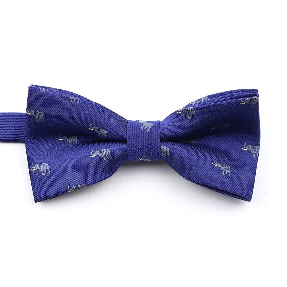 Nuovo papillon tessuto Jacquard per uomo bambino animale insetto Shiba Inu papillon festa di nozze casuale poliestere farfalla regalo carino