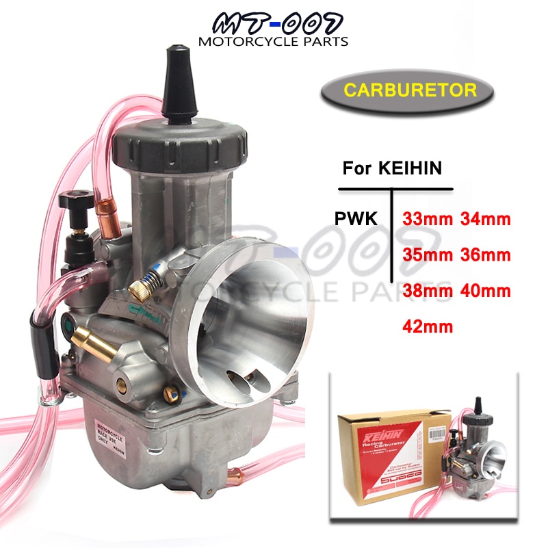 Motorcycle PWK Carburetor PWK 33 34 35 36 38 40 41 MM PWK33-41MM for KEIHIN 4T Engine Scooter UTV ATV Dirt Bike TRX250R