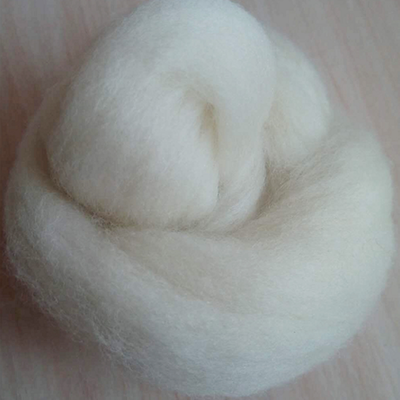 WFPFBEC needle felting wool 66S wool roving wool felt wool white 10g/10pcs/lot 100g