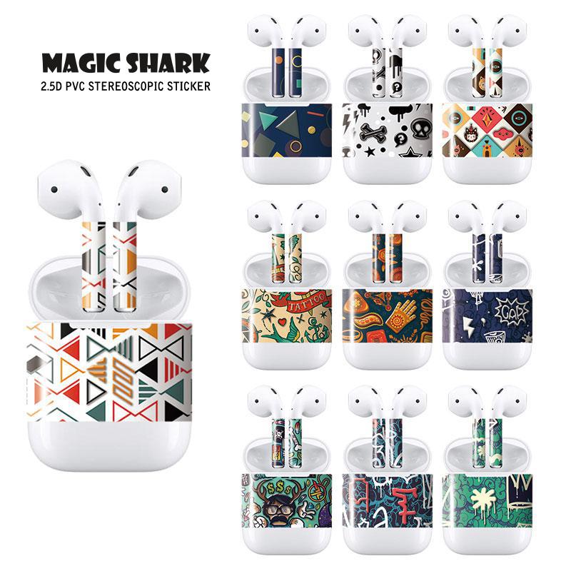 Magic Shark Personalize And Dramatically Change The Look Of Your For Apple Airpods Skin Sticker Easy To Install Stalk Skin Over