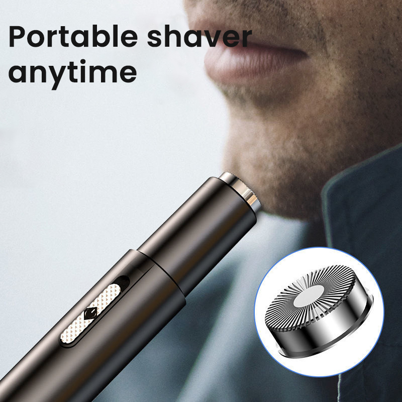 Electric Nose Hair Clipper Rechargeable Multi-kinetic Shaving Two-in-one Unisex Fully Automatic Washable Trimmer