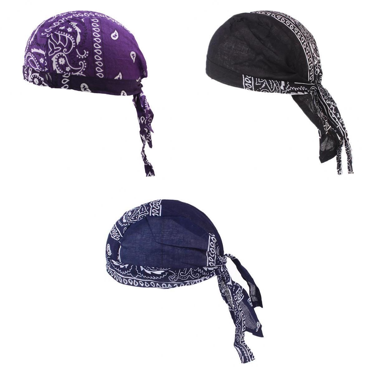 3Pcs Unisex Bandana Hoed 100 Katoen Unisex Durag Grandado