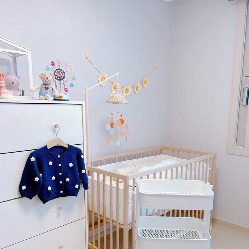 Schelpen Wind Chime Seashell Windchimes Handgemaakte Rotan Wieg Wind Bell Decoratie