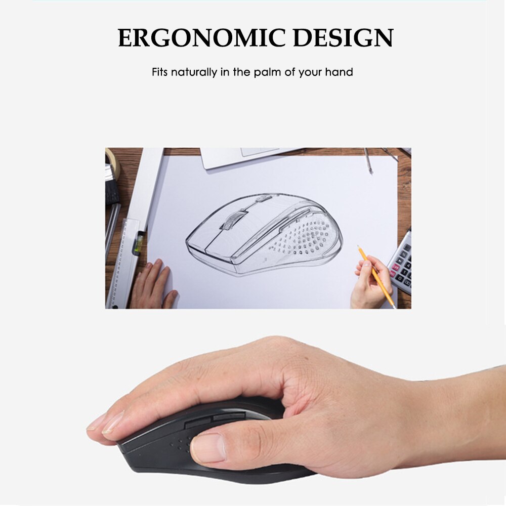 Mini souris optique sans fil, 2.4G, USB, pour ordinateur, réglable, ug I, pour Windows, Mac, Linux