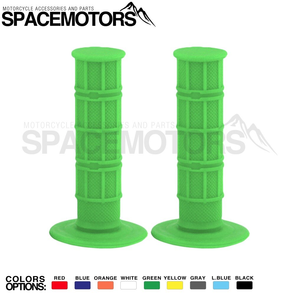 Green ruber grips for motorcycle handlear fit for motocross enduro supermoto pitbike dirt pit bike KX KL KLX KLZ 125 150 300 350