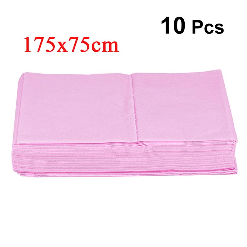Lençol descartável para cama de 175x75cm, lençol massageador para salão de beleza, cobertura para cama e salão de beleza com 10 peças folha de tampa da tabela