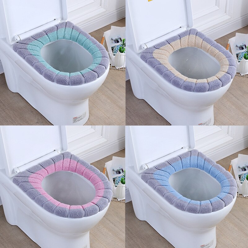 Toilet Seat Set Household Plush Winter Seasons Universal Toilet Seat Toilet Seat Toilet Seat Cover