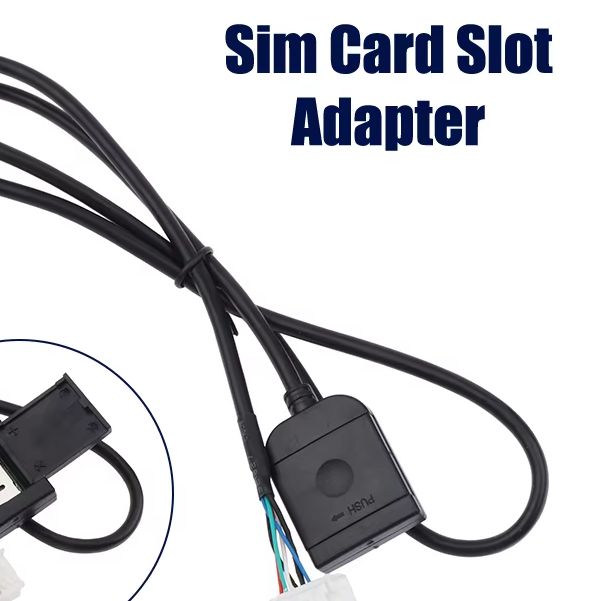 adapter gniazda karty SIM robić radia samochodowego z Androidem, multimedialnego systemu GPS 4G, 20-pinowe złącze kablowe, akcesoria samochodowe, przewody, część zamienna