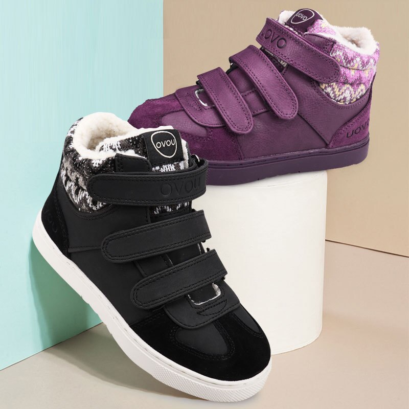 Children Winter Shoes Boys and Girls Warm Comfortable UOVO Kids Casual Shoes Children's Footwear