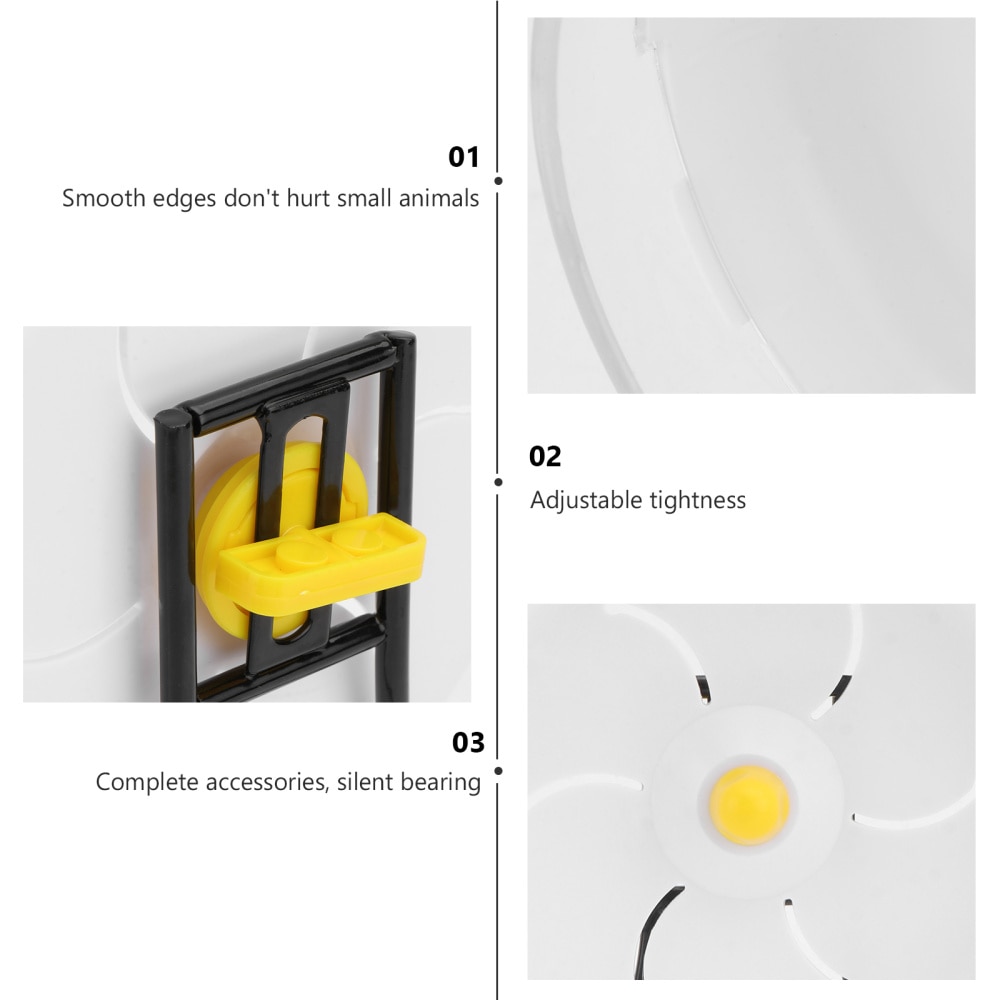 1PC Hamster Mute Excercise Wheel Squirrel Run Wheel (17.5CM+Steel Bracket)