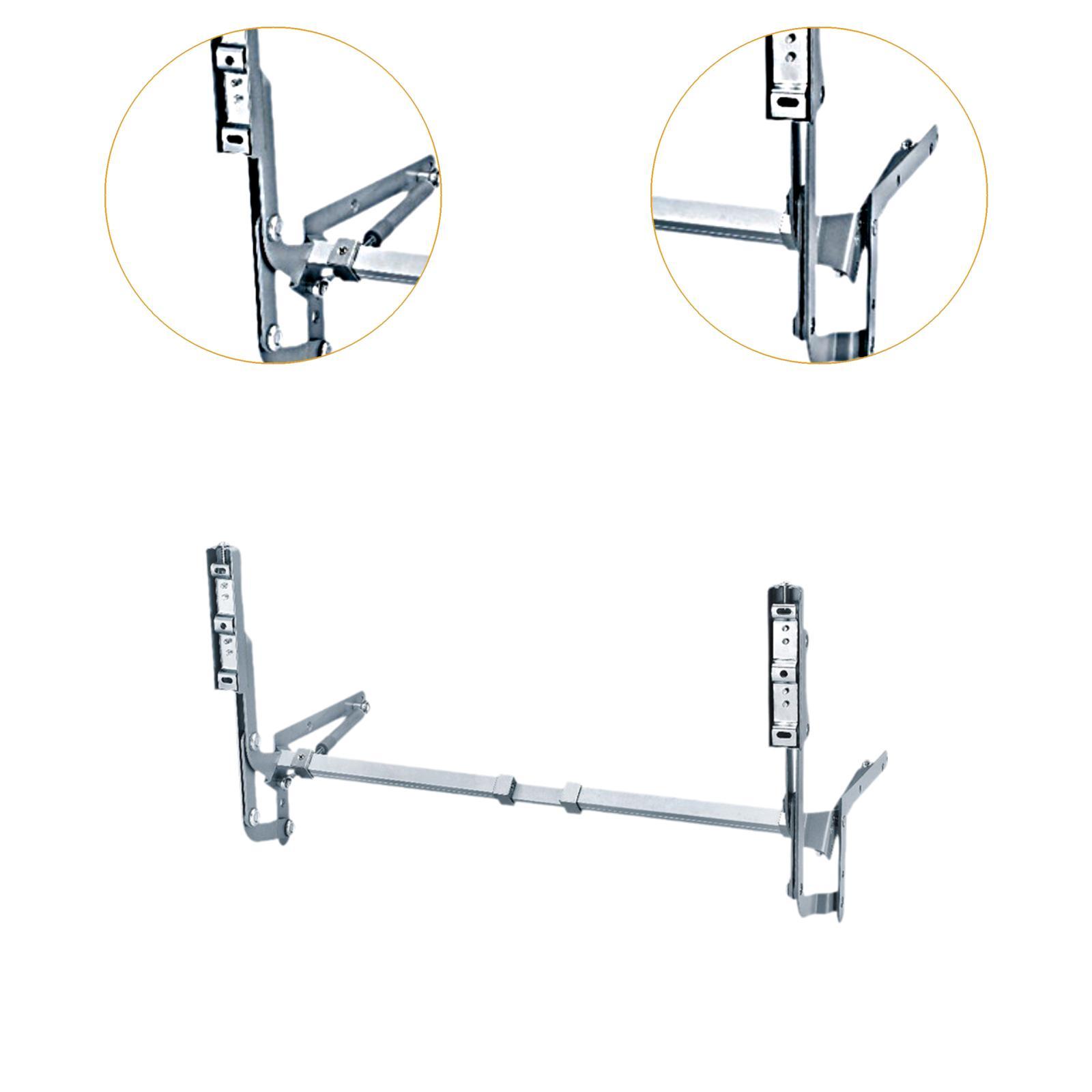 Kit de bisagras para puertas de gabinete, elevación oscilante Vertical, se puede instalar fácilmente para gabinete, palanca neumática de 23,6-35,4 pulgadas de ancho