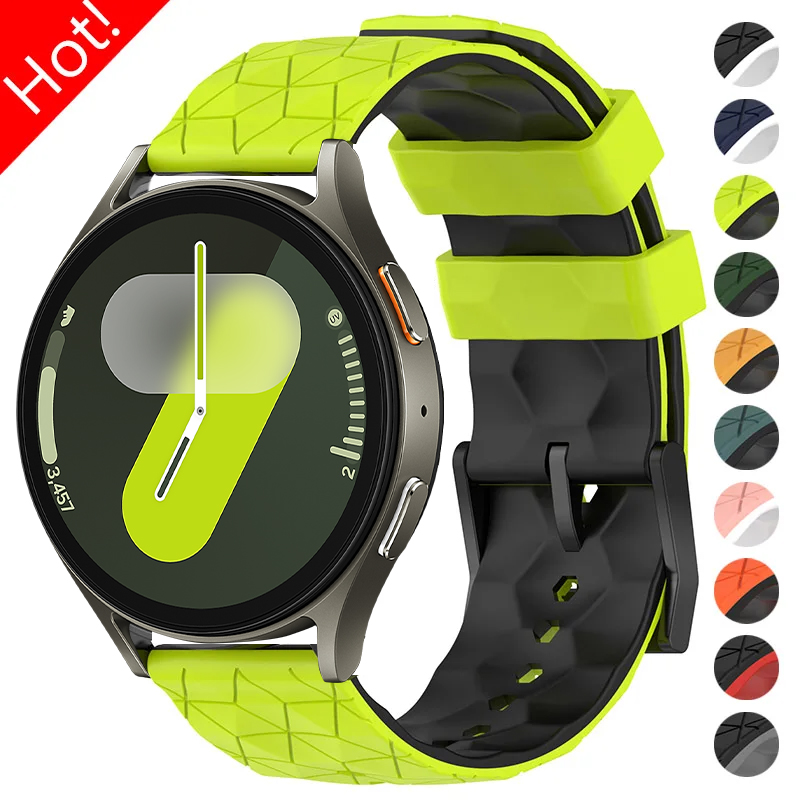 20Mm 22Mm Siliconen Band Voor Samsung Galaxy Watch 7 6 5 4 40/44Mm 6 Klassieke 47Mm 43Mm Band Gear S3 Armband Voor Huawei Gt4 3pro