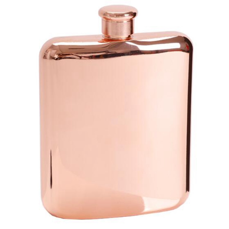 Oro rosa 6 Oz In Acciaio Inox Vodka Hip Boccetta Boccetta di Alcool Bottiglia di Liquore Bottiglia di Whisky Regali Groomsmen con Imbuto: Default Title