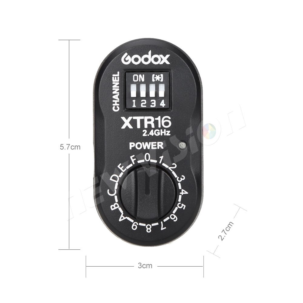 Godox XTR-16 2.4G bezprzewodowy odbiornik robić X1C X1N XT-16 nadajnik wyzwalania AD360, DE, odstępu QT, DP, QS, GS, serii GT