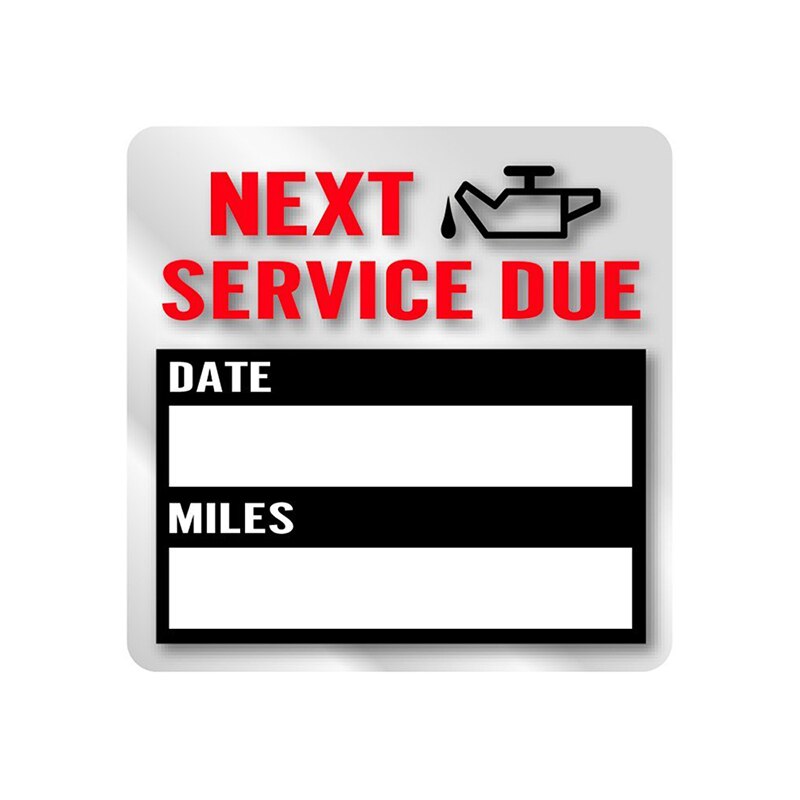 Oil Change Reminder sticker 100pcs/roll Oil Change/Service Reminder Stickers Window Sticker Adhesive Labels Car Stickers