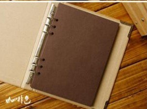 Blank Cover Loose-Leaf Album Concise Kraft Paper Diary Hand -Painted Graffiti Diary Photo Album For Lover Baby Wedding 40 Pages: coffee paper