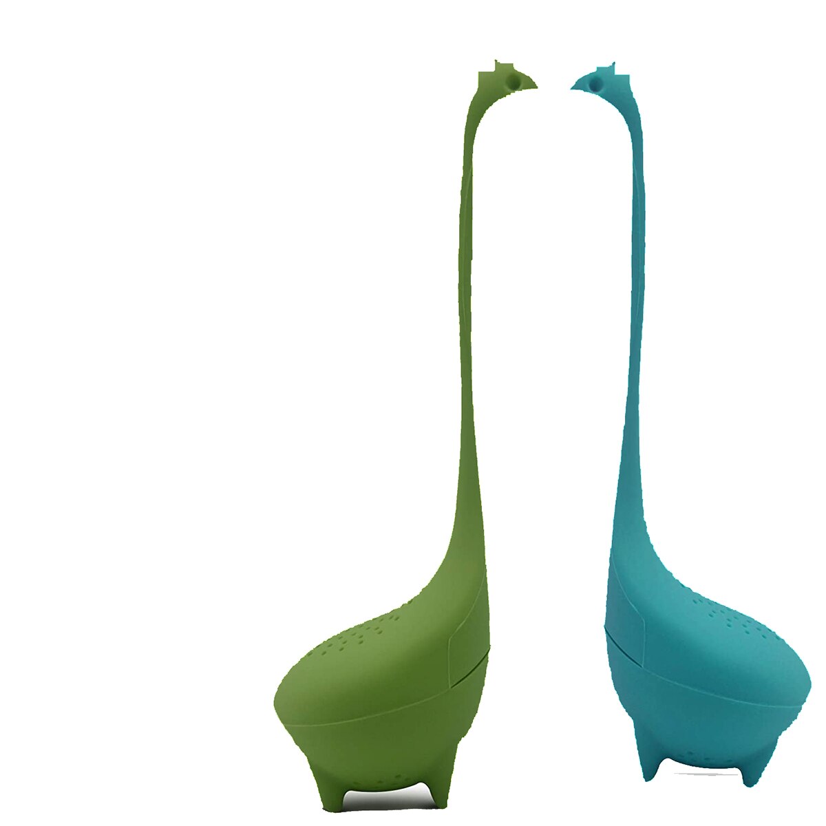 Zaparzacz robić herbaty silikonowy uchwyt filtr siatkowy luźna herbata stromy dinozaur luźny liść zaparzacze robić herbaty z długim uchwytem siliconesitko: 2szt