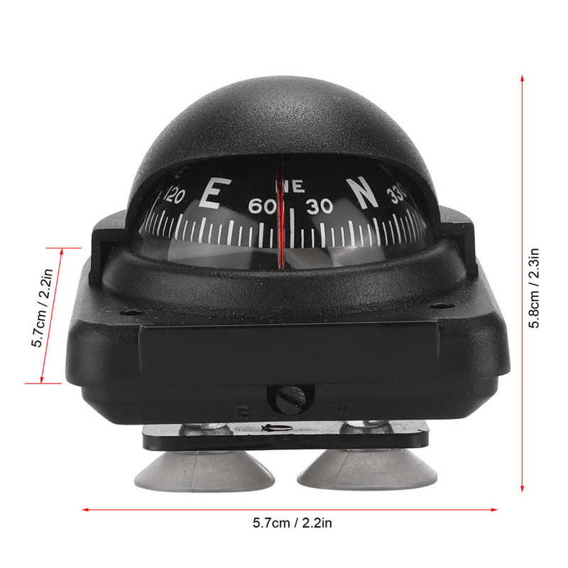 Navigation Compass Adjustable Deviation Adjustment Car Compass for Auto Boat RV