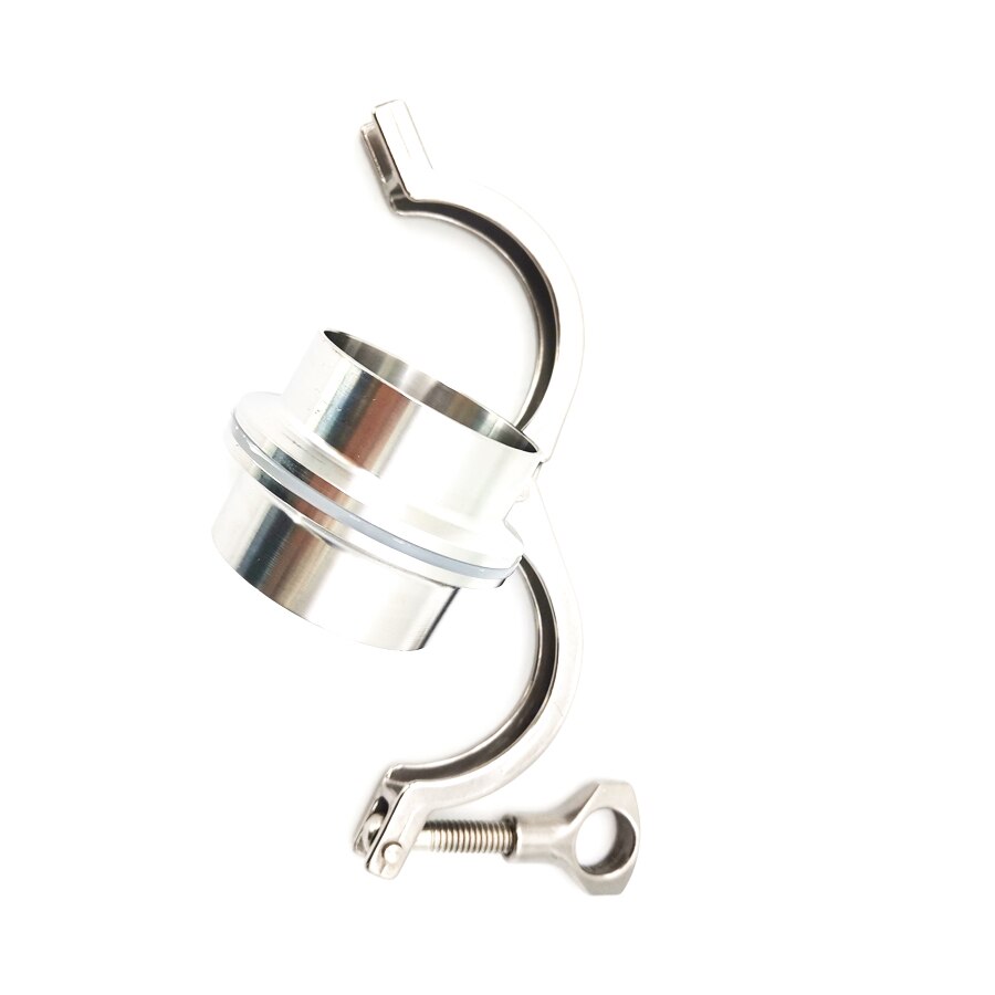 2'' 51mm Flange Pipe Weld Ferrule with Tri Clamp Gasket Stainless Steel Connector