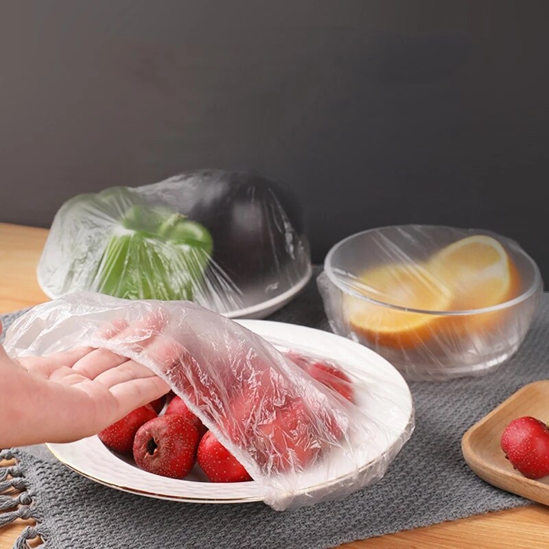 Wegwerp Herbruikbare Voedsel Cover Elastische Stretch Verstelbare Universele Keuken Opbergzakken Verse Houden Keuken Plastic Organizer