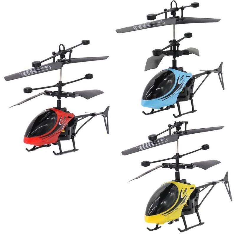 RC Mini helicóptero de 2 vías Helicóptero De Control Remoto remotos resistente caída ligera con helicóptero de Control de niños T N6H4