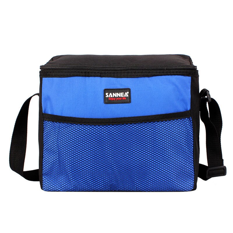 Lunch Tas Vrouwen Mannen Geïsoleerde Koeler Picknick Tas Kids 9.5L Oxford Waterdichte Lunch Tas Met Verstelbare Schouderriem: Blue