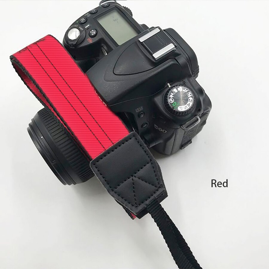 Sangle de cou en néoprène pour appareil Photo DSLR, pour Canon, Nikon, Pentax, Sony, Olympus, appareil Photo coloré
